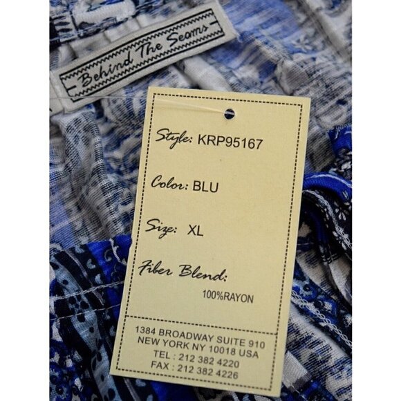 BEHIND THE SEAMS PAISLEY PRINT BOHO PEASANT TUNIC - Picture 8 of 9